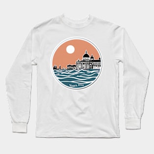 Sticker - Sunset Serenity in Venice, Italy Long Sleeve T-Shirt